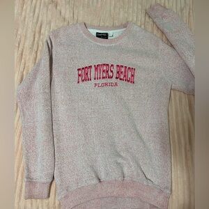 Pink Crewneck Sweatshirt Size Small